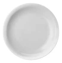 Comprar Jogo 12 Pratos Rasos 28cm Branco Protel Porcelana Schmidt Liso