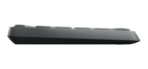 Kit de teclado y mouse inalámbrico Logitech MK235 Español de color Gris Grafito