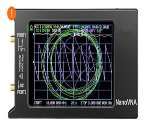 Analizador De Antena De Red Vectorial Nanovna-h, Pantalla