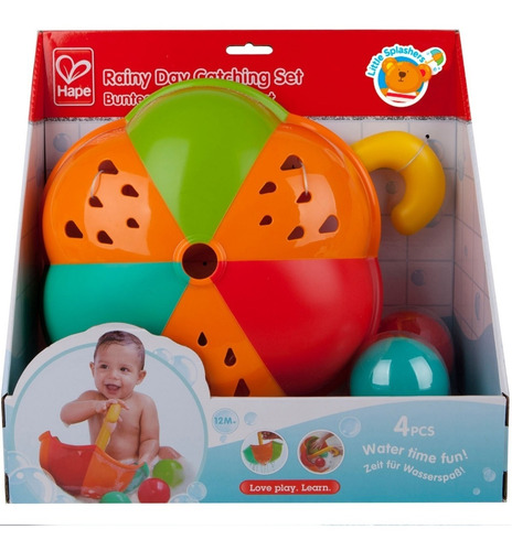 Juego Didactico Para El Agua Atrapa Bolas Baño Hape Juguete