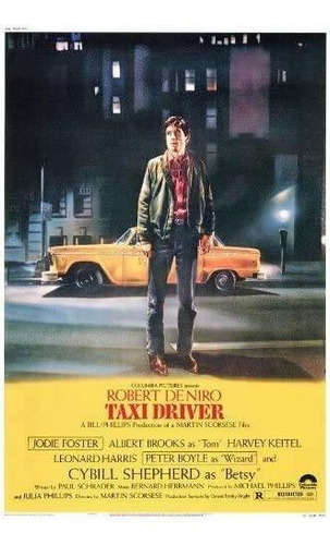 Taxi Driver - Póster De Película De 12 X 18 Pulgadas, Impr