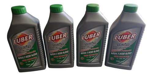 Aceite Multigrado 20w50 Para Auto (4 Litros) Marca Luber