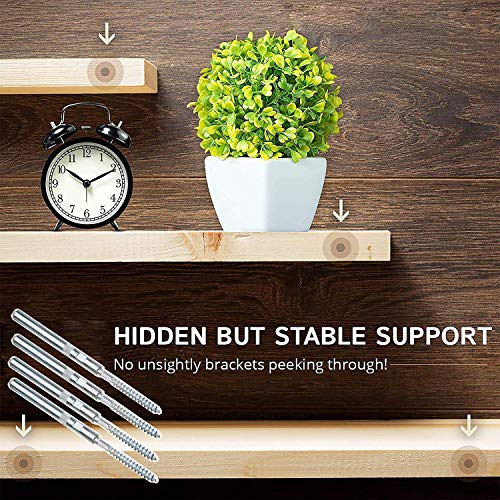 Estantes Flotantes 4 Unidades 5 Soporte Invisible Pared Meta