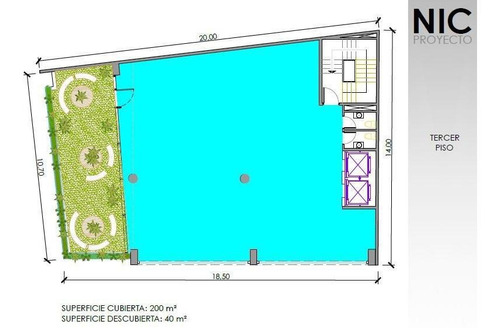 Imagen 7 de 12 de Oficina Comercial - Palermo Soho - 1110m2 Cubiertos - 4 Cocheras