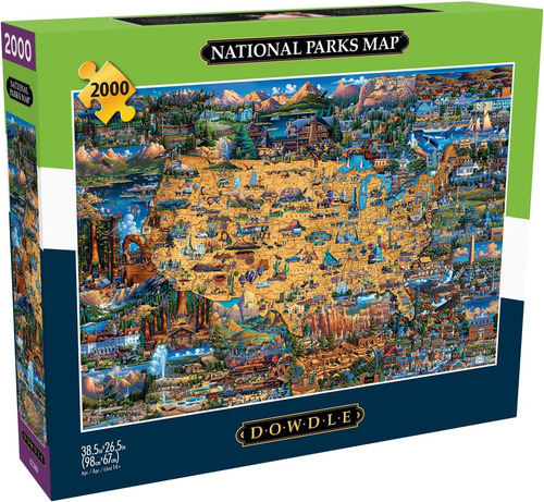 Buffalo Games - Dowdle - Mapa De Parques Nacionales - Rompec
