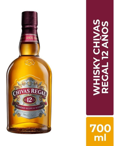 Whisky Chivas Regal 12 Años 700 Ml