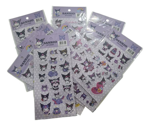 10 Planilla Sticker 3d, Calcomanias, Kurumi
