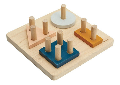 Juego Tablero Clasificación Geométrica De Madera Plan Toys