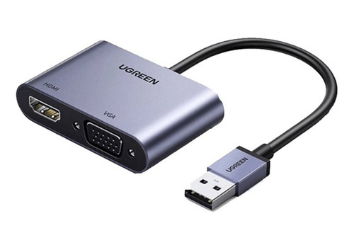 Adaptador Usb-a 3.0 A Vga Y Hdmi Ugreen 4k