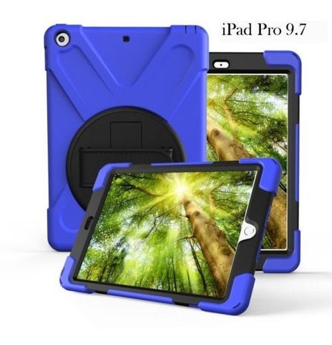 Azul iPad Pro 9.7'' Caso Cubrir Protector Cubierta Con 360 G