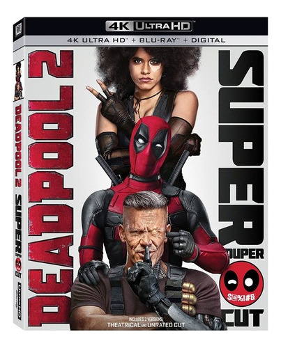 Deadpool 2 Versión Extendida 4k Blu-ray C/slipcover