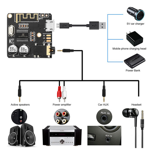 Modulo Receptor Audio Bluetooth 5.0 Vhm-314