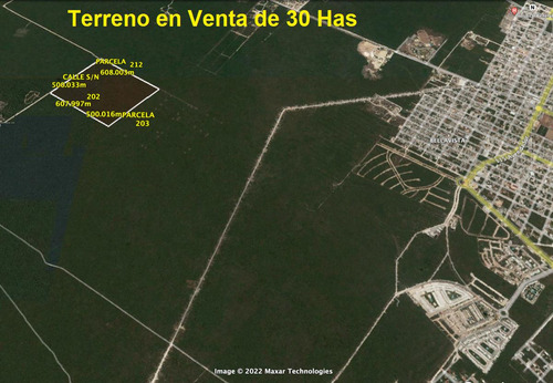 Terreno En Venta De 30 Has, Suelo H3 Y Hc5 En Playa Del Carmen. Quintana Roo. México.