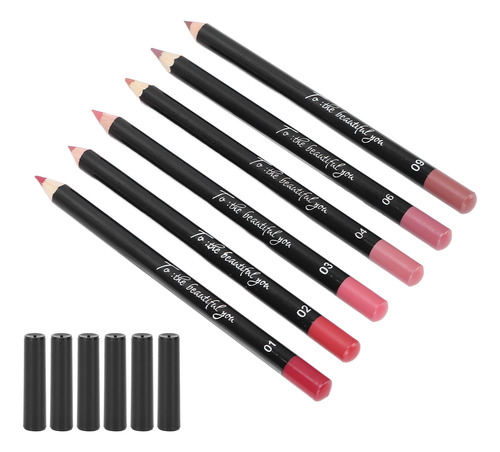 6pcs Lip Lip Liner Profesional Imploude Matte Lip Pencil Lip