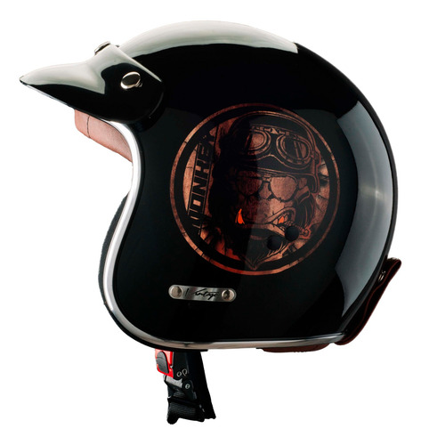 Casco Para Moto Abierto Vertigo Vintage Monkey Talle M