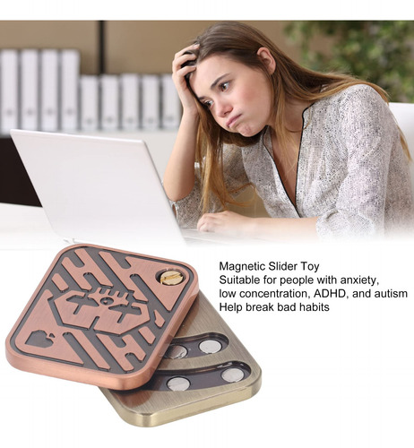 Juguete Fidget Slider De Metal Para Aliviar Ansiedad Y Estré