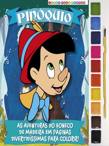 Pinóquio Livro Para Pintar Com Aquarela, De On Line A. Editora On Line, Capa Mole Em Português