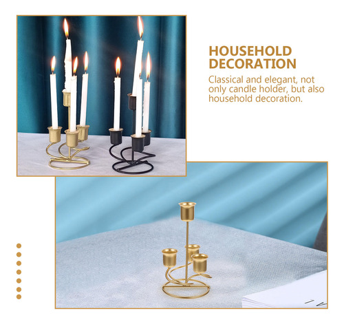 Adhesivos Exquisitos Candelabros Con Soporte De Hierro