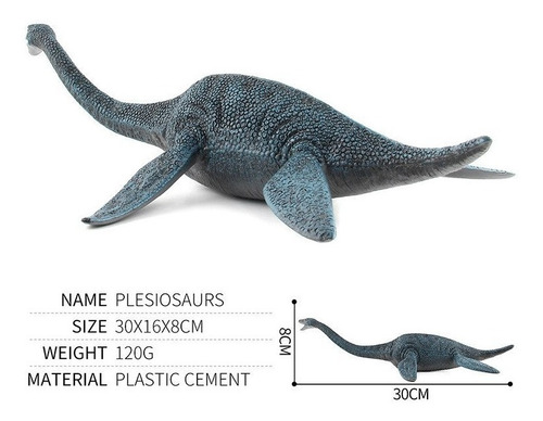 Dinosaurio. Plesiosaurio. 8 Cm X 30 Cm. Envio Gratis