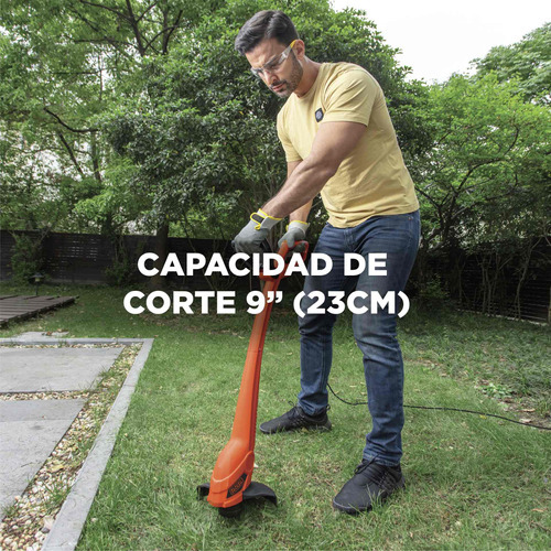 Imagen 5 de 6 de Desbrozadora 9'' Ajustable +3 Carretes Black+decker Gl350sb3 Color Naranja