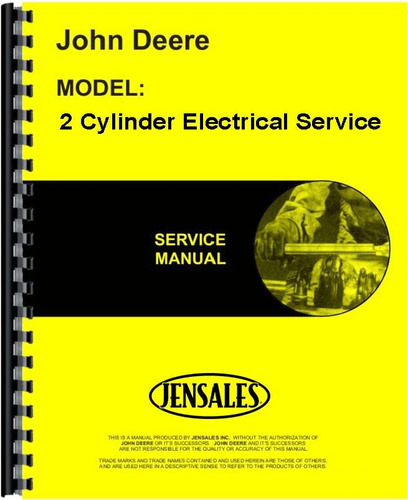 Manual Servicio Reparacion Para John Deere 2 Cylinder