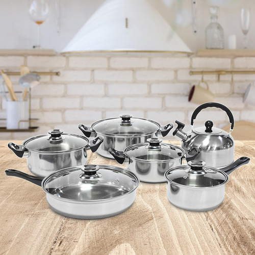 Juego De Cacerolas De Cocina, Juego De Ollas Y Sartenes Inox