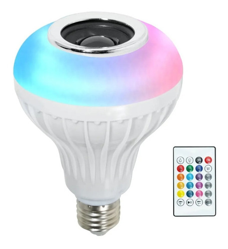 Ampolleta Con Parlante Bluetooth Led Rgb 