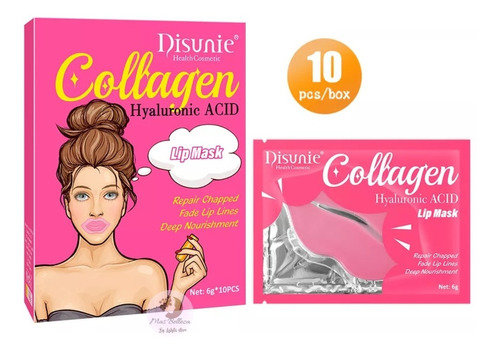 Parches  De Labios Colageno Con Acido Hialuronico 10 Und