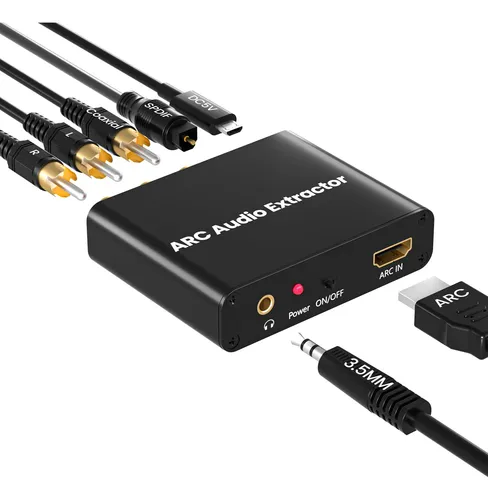 Adaptador Hdmi Arc, Extractor De Audio Arc Con Toslink Ópt.