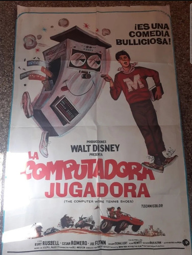 La Computadora Jugadora Afiche.de Cine Walt Disney 