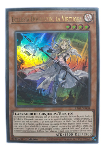 Yugi-oh! Dogmatika Ecclesia The Virtuous Ra01-en020 Ultra