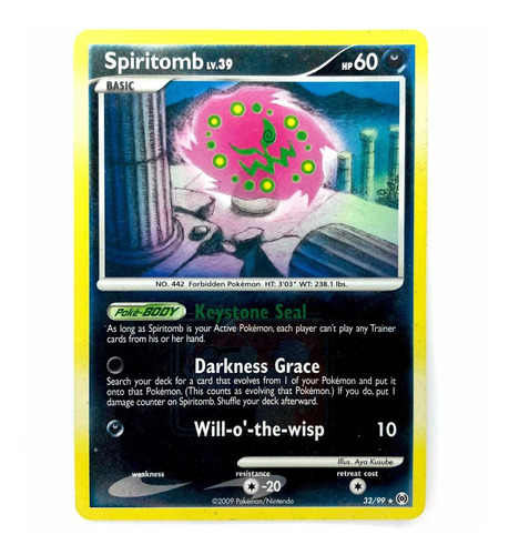 Spiritomb 32/99 Holo - Carta Original Pokémon League Promo