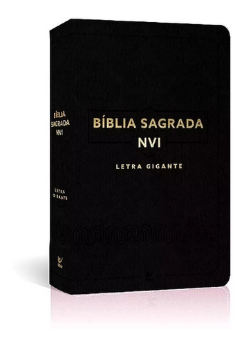 Bíblia Nvi Letra Gigante  Preta Nova