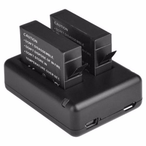 Kit Gopro Cargador Usb Dual + 2 Baterias Para Gopro 4 