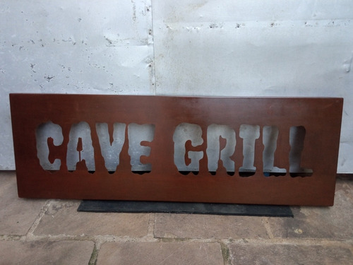 Placa Em Aço Corten - Logotipo