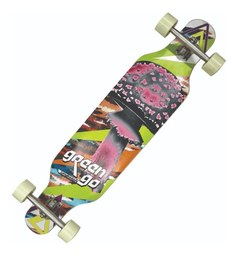 Longboard Greengo Elipse Promo 40% Off Trucks 180 Y Abec 9