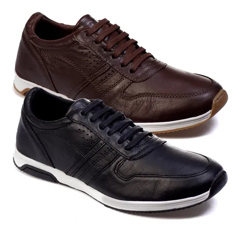 Tênis couro walkabout cheap new sound masculino