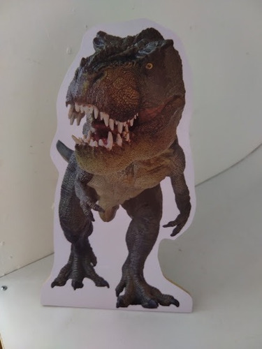 Imagen 4 de 7 de Gigantografia Dinosaurio Blue Y Rex Siluetas De Madera