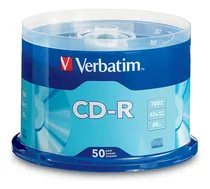 Comprar Disco Cd-r Verbatim 700mb, 52x, 80min, Campana 50pz, 94691