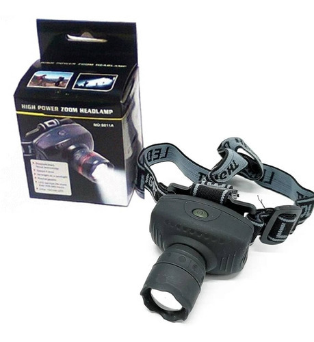 Linterna Minera C/ Zoom - Cree Led - Manos Libres Con Vincha