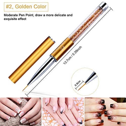 Lapicero De Uñas, Makartt 3 Unids Nail Art Liner Brush