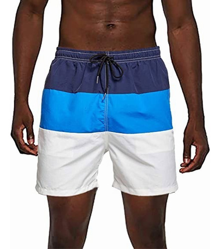 Traje De Baño Con Secado Rápido For Hombre, Ideal P/playa