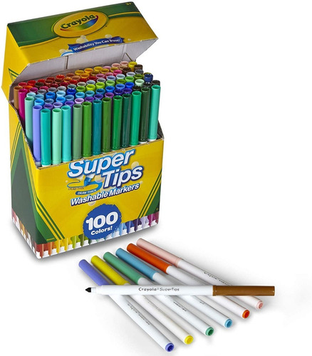 Imagen 3 de 7 de 100 Marcadores Crayola Super Tips Washable Lavables