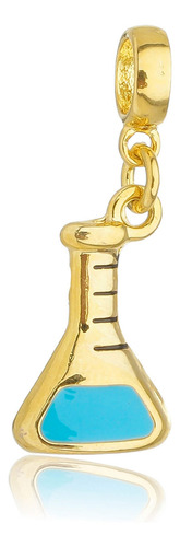 Berloques Profissão Biologia Bióloga Banhado A Ouro 18k Cor Dourado