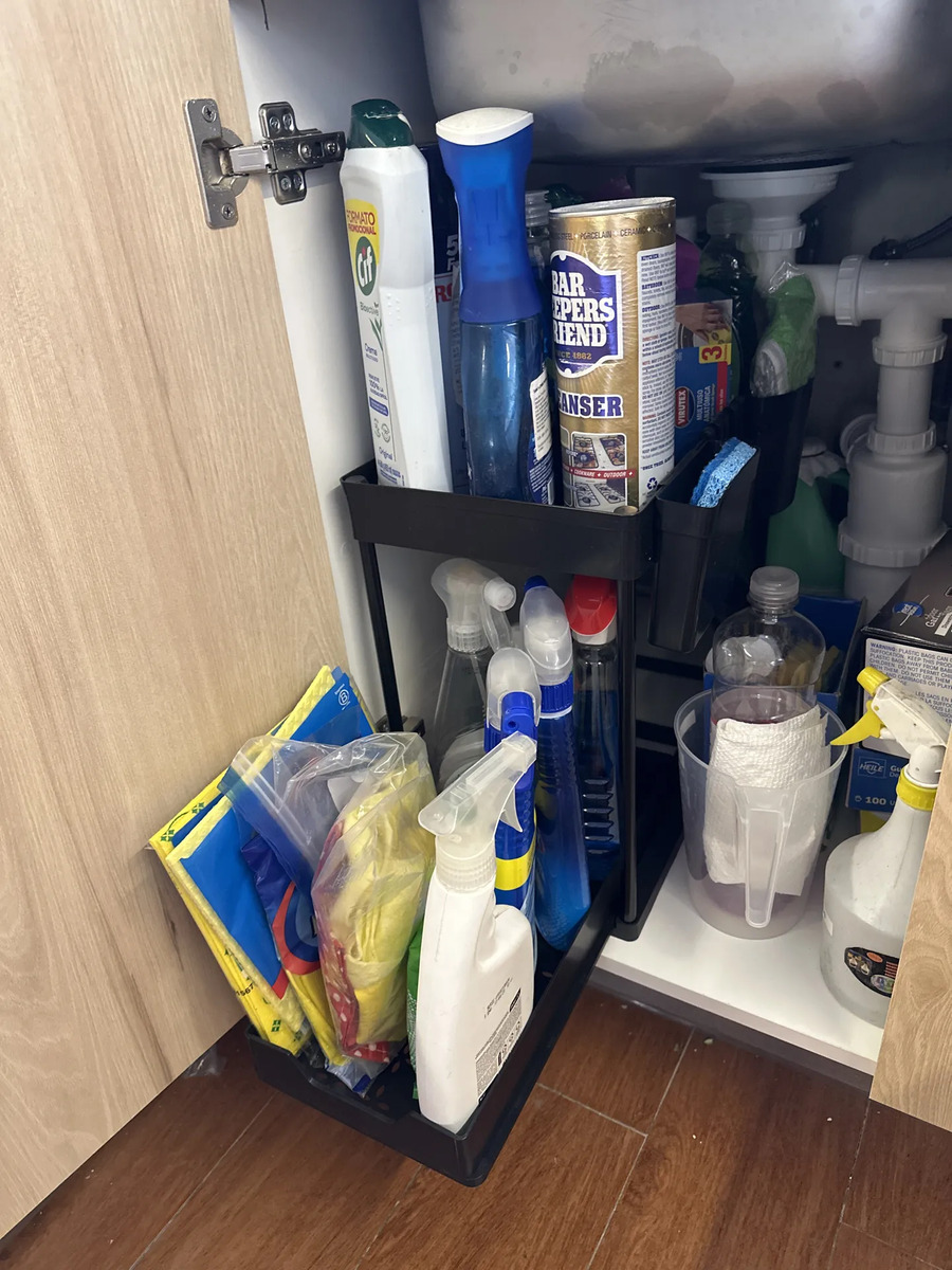 Foto real de Organizador De Baño Cocina Lavaplatos Deslizante Simple