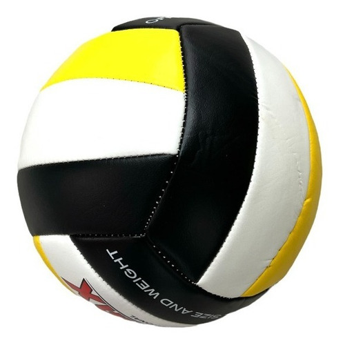 Imagen 6 de 7 de Pelota De Voley Tricolor Cuero Sintetico Cosida Beach Volley