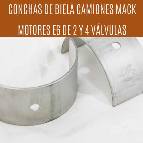 Conchas De Biela Mack E6 R600 2v 4v Valvulas 2 4