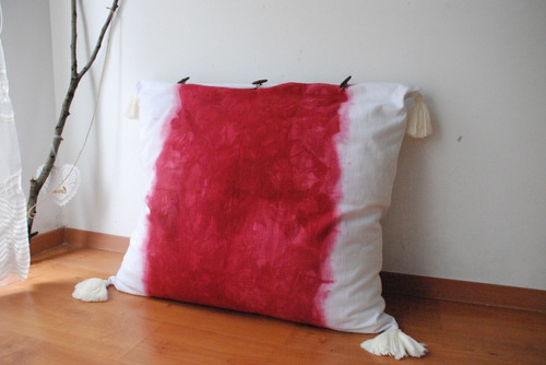 Almohadon Silla Sillon Algodon Exclusivo Teñ. Shibori 40x25