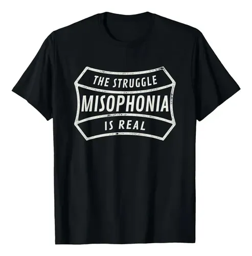 Consciência Da Misofonia Retrô Dizendo Que A Luta É Real T-s