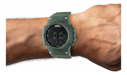 Reloj Invicta Racing 47525 Para Hombre, Color Verde